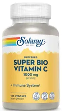 Super Bio Vitamin C витамин C медленного высвобождения 100 капсул (Solaray)
