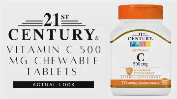 How 21st Century Vitamin C 500 mg Chewable Tablet Actual Looks Unboxing