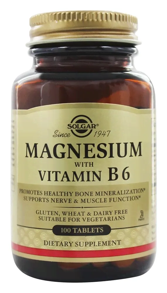 Solgar Magnesium with Vitamin B6 100 табл-0