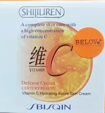 Крем активный отбеливающий с витамином C / Chijiliren Vitamin C Whitening Active Cream, 50 мл., Таиланд