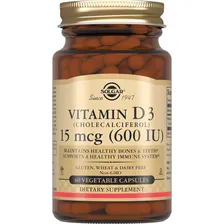 Solgar, Vitamin D3 (Cholecalciferol) 600 IU "Витамин D3 Холекальциферол", 60 капсул