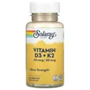 Капсулы Solaray Vitamin D3 + K2, 120 шт.