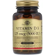 Solgar Vitamin D3 125mcg(5000IU) 100softgels