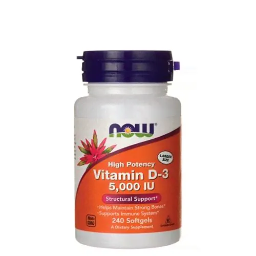 Витамин D3 NOW Vitamin D3 5000 (120 Кап)-0