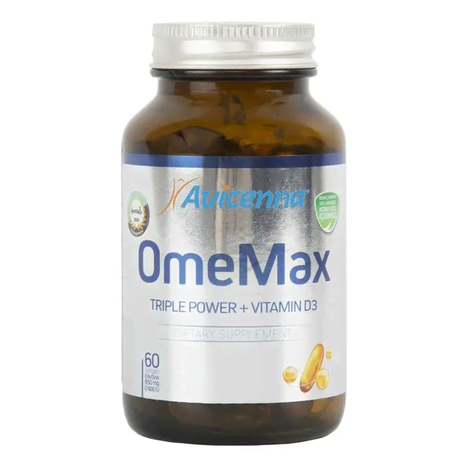 Омега-3 Avicenna OmeMax Triple power + vitamin D3 капсулы 60 шт