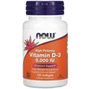 NOW Vitamin D3 5000 120 капсул