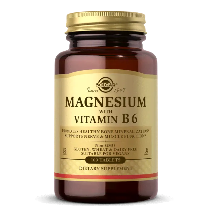 Solgar Magnesium with Vitamin B6 (100tab)-0