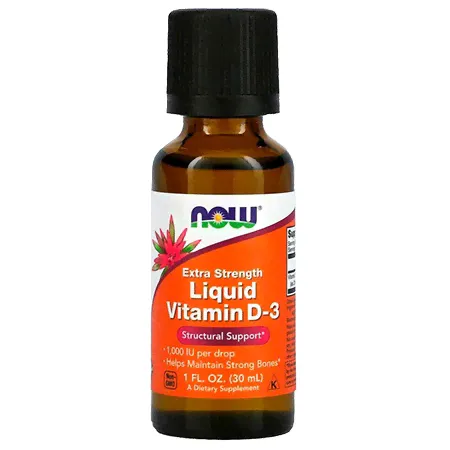 NOW Liquid Vitamin D3 1000UI 30мл