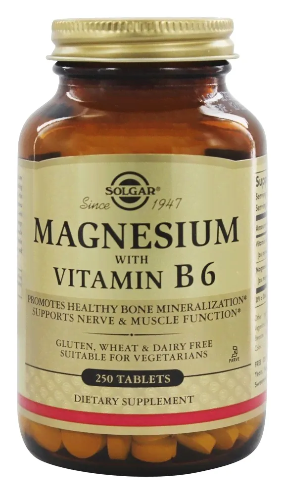 Solgar Magnesium with Vitamin B6 (Магний B6) 250 таблеток-0