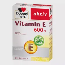 Doppelherz Vitamin E 600 N aktiv, ДоппелХерц Витамин Е 600 N актив, мягкие капсулы, 80 шт.