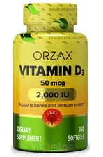 Витамин Orzax Vitamin D3 2000IU 360 капс.