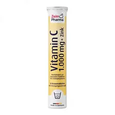 Шипучие таблетки VITAMIN C 1000 mg+Zink Brausetabletten 20 шт Zein Pharma