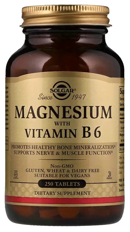 Solgar Magnesium with Vitamin B6 250 таблеток