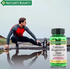 Витамин D3, Кальций, Магний, Цинк от Nature's Bounty Calcium Magnesium Zinc with Vitamin D3 100 капсул. США