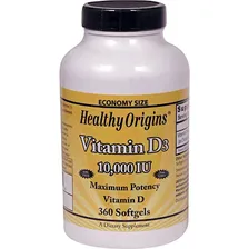 Healthy Origins Vitamin D3 10.000 IU 360 таб.