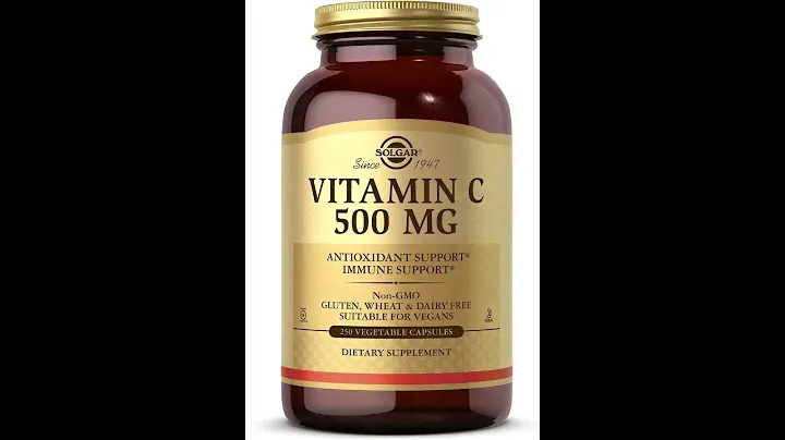Solgar Vitamin C 500 mg, 250 Vegetable Capsules   Antioxidant & Immune Support   Overall Health   Su