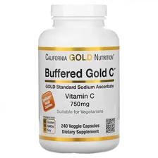 California Gold Nutrition Buffered Gold Vitamin C 750mg (240caps)