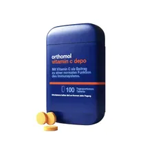 Vitamin C Depo, витамин С с длительным эффектом высвобождения, производитель Orthomol, Германия, 100 шт