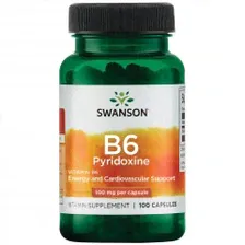 Витамин B6 Swanson Vitamin B6 100 mg - 100 капсул