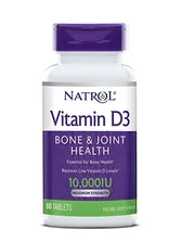 Natrol Vitamin D3, 10000 IU, 60 tabl