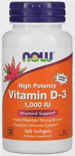 Витамины NOW Vitamin D-3 1000 IU 360 капс.
