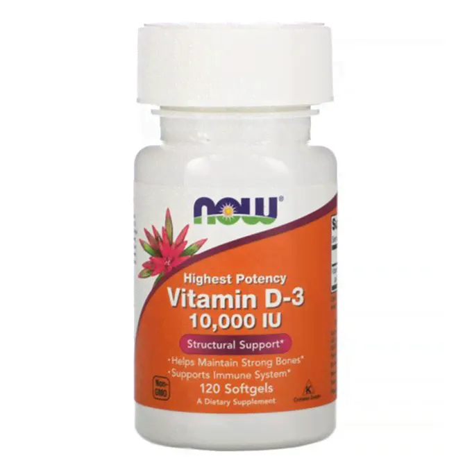 Now Vitamin D3 капсулы 10000 ME 120 шт
