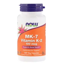 MK-7 Vitamin K-2 100 мкг 120 вег капсул (Now Foods)
