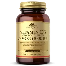 Vitamin D3, cholecalciferol 1000 ME 100 капс (Solgar)