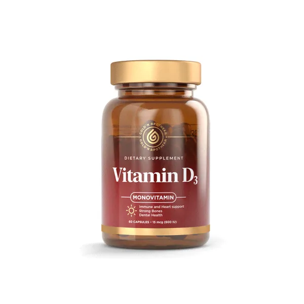 Витамин Д3 GOLD'N APOTHEKA капсулы 60 шт., Vitamin D3-0