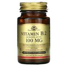 Vitamin B2 (riboflavin) (Витамин B2 - рибофлавин) 100 мг 100 вег. капсул (Solgar)