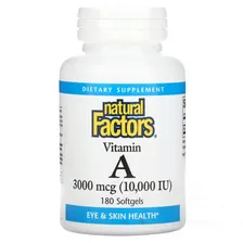 Natural Factors Vitamin А 10000 МЕ 180 капс