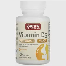 Jarrow Formulas, Vitamin D3, Cholecalciferol, 2,500 IU, 100 Softgels