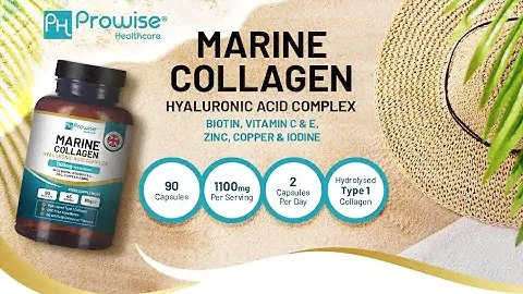 Marine Collagen with Hyaluronic Acid 1100mg – 90 Capsules | Prowise Healthcare