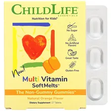 ChildLife Multi Vitamin SoftMelts Natural Orange Flavor 27 Tablets