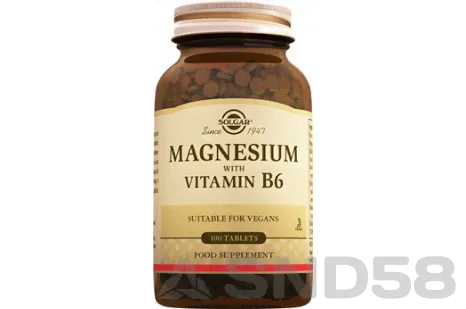 Solgar Magnesium with Vitamin B6 (Магний)-0