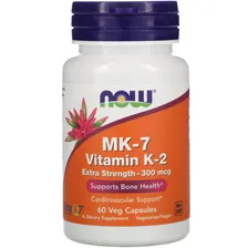Now Foods MK-7 Vitamin K-2 300 мкг 60 капсул