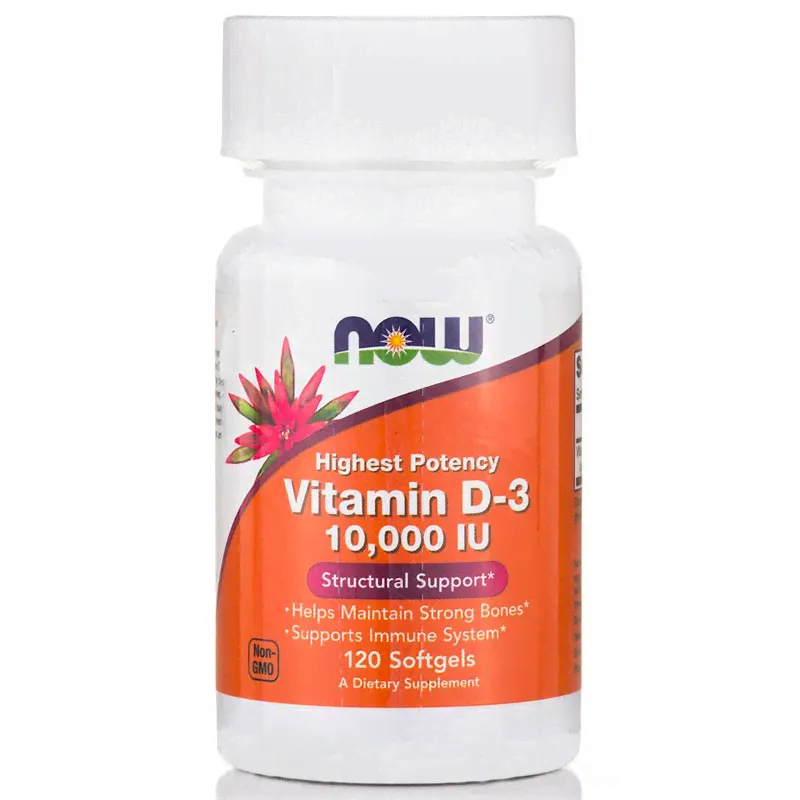 NOW Vitamin D3-10000 (120 капс.)