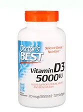 Vitamin D3 5000 IU (Витамин Д3 5000 МЕ) 720 капсул (Doctor`s Best)