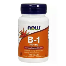 Витамины Now Vitamin B-1 таблетки 100 мг 100 шт
