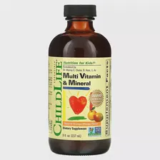 Мультивитаминный и минеральный комплекс, Апельсин/Манго, Multi Vitamin & Mineral, ChildLife, 237 мл.