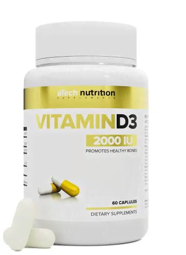 Капсулы aTech Nutrition Vitamin D3, 0.3 г, 60 шт.