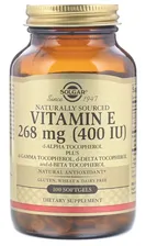 Solgar Vitamin E 400 IU 100 гелевых капсул